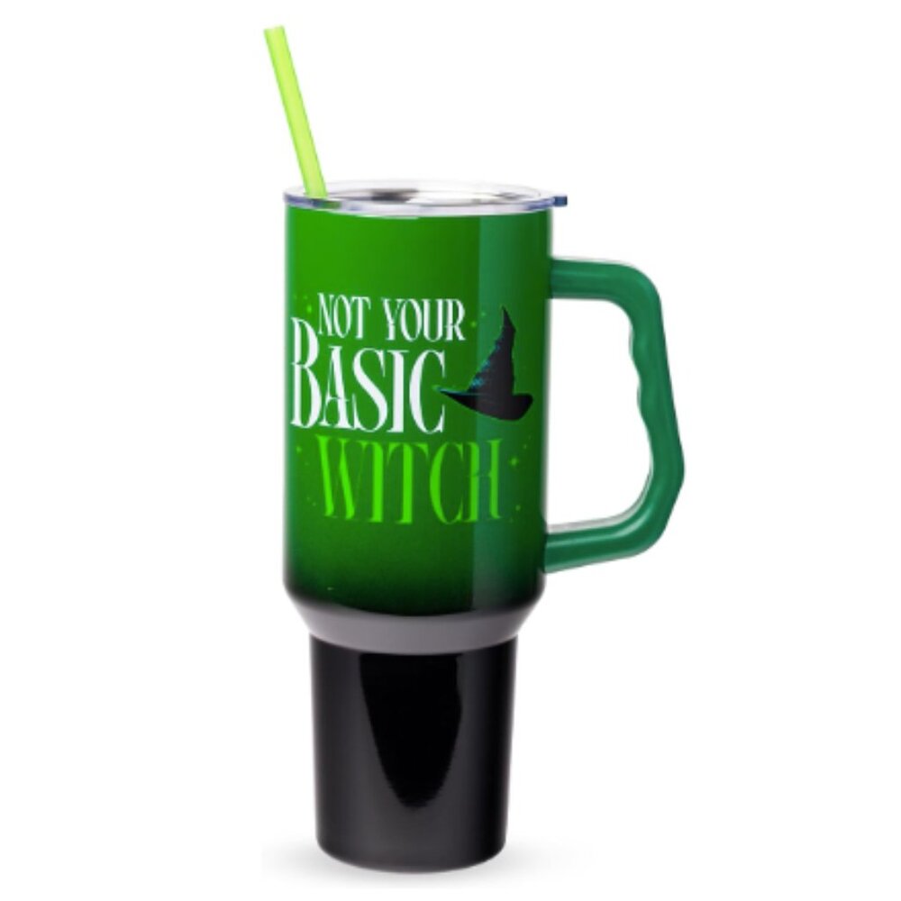 Silver Buffalo Wicked Elphaba Not Your Basic Witch Ombre Double Walled Stainless